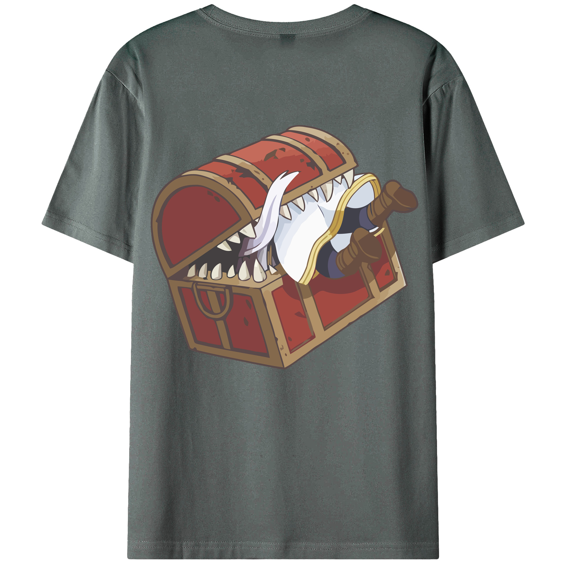 （画像用） 葬送のフリーレン Frieren 綿100％ メンズ半袖Tシャツ（バックプリント） 通気性